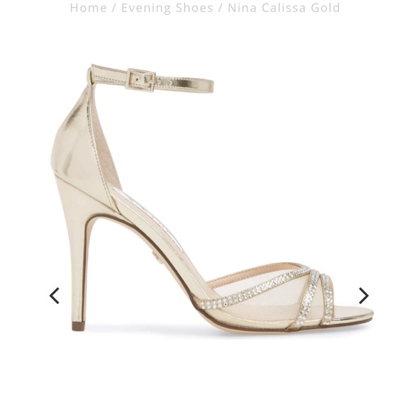 Nina Calissa Gold shimmer heel - Picture 9 of 10